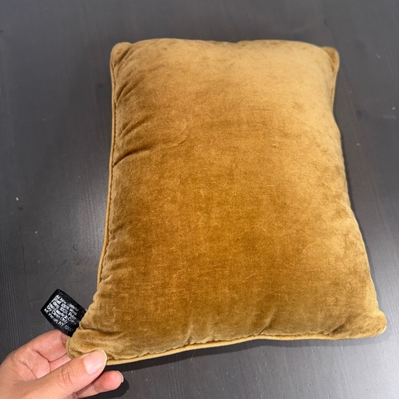 Two’s Company Needlepoint Petit Point "Palm Tree w/ Armorial Crest" Pillow - Picture 4 of 7